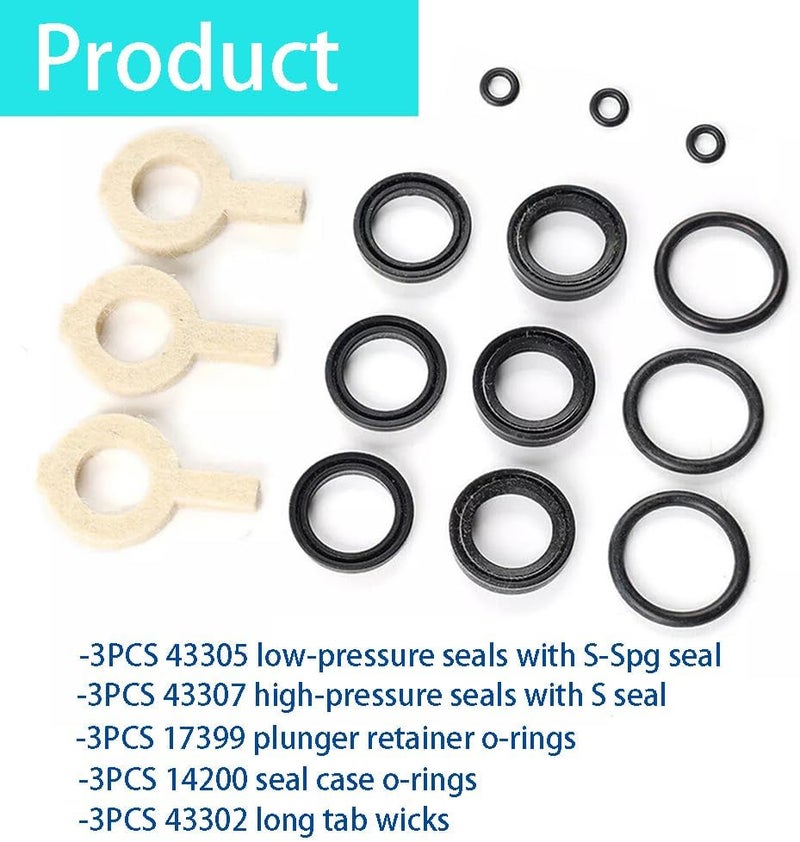 DHAZIR 30623 Seal Kit Replacement Fit For Cat Pump Model 30 31 34 35 310 340 350 310B 310S 310W 340S 340B 340W 350 350S 350B 350W Models, 5 Frame Plunger Pumps 6PACK - Image 5
